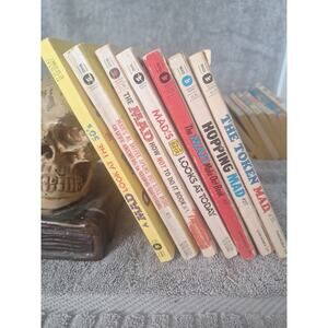 Vintage MAD Paperback Lot 7 Warner Books $1.75+ Era Mixed Titles - VG Readers